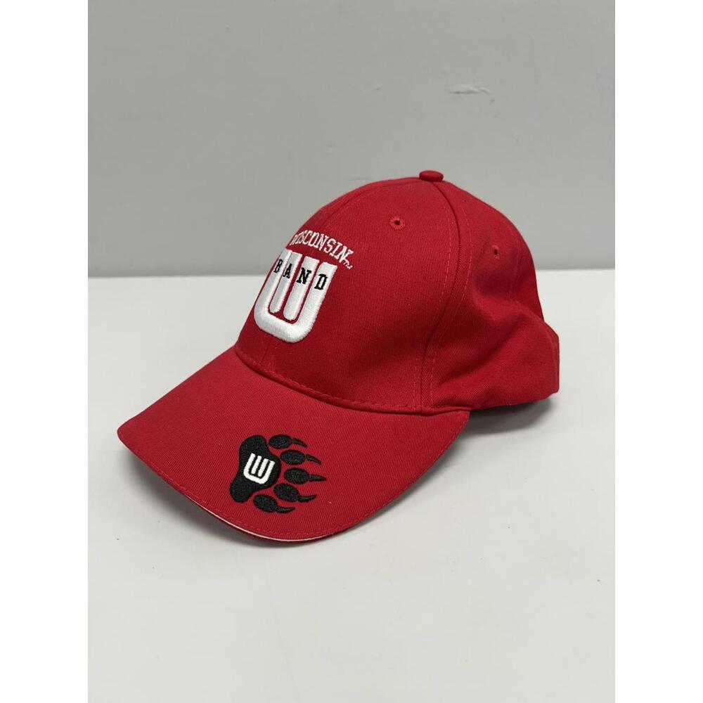 Wisconsin Band Red Baseball Cap